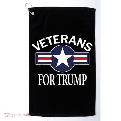 Veterans For Trump Golf Towel