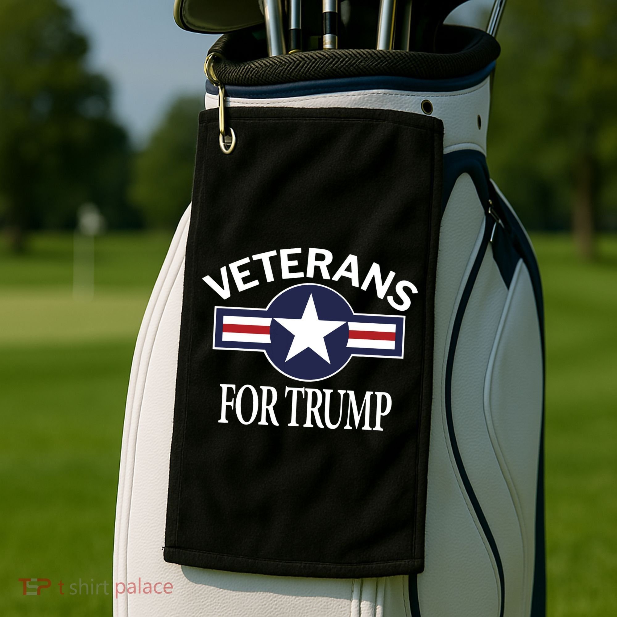 Veterans For Trump Golf Towel