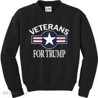 Veterans For Trump Kids Sweatshirt thumb 0