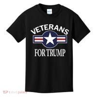 Veterans For Trump Kids T-Shirt thumb 0