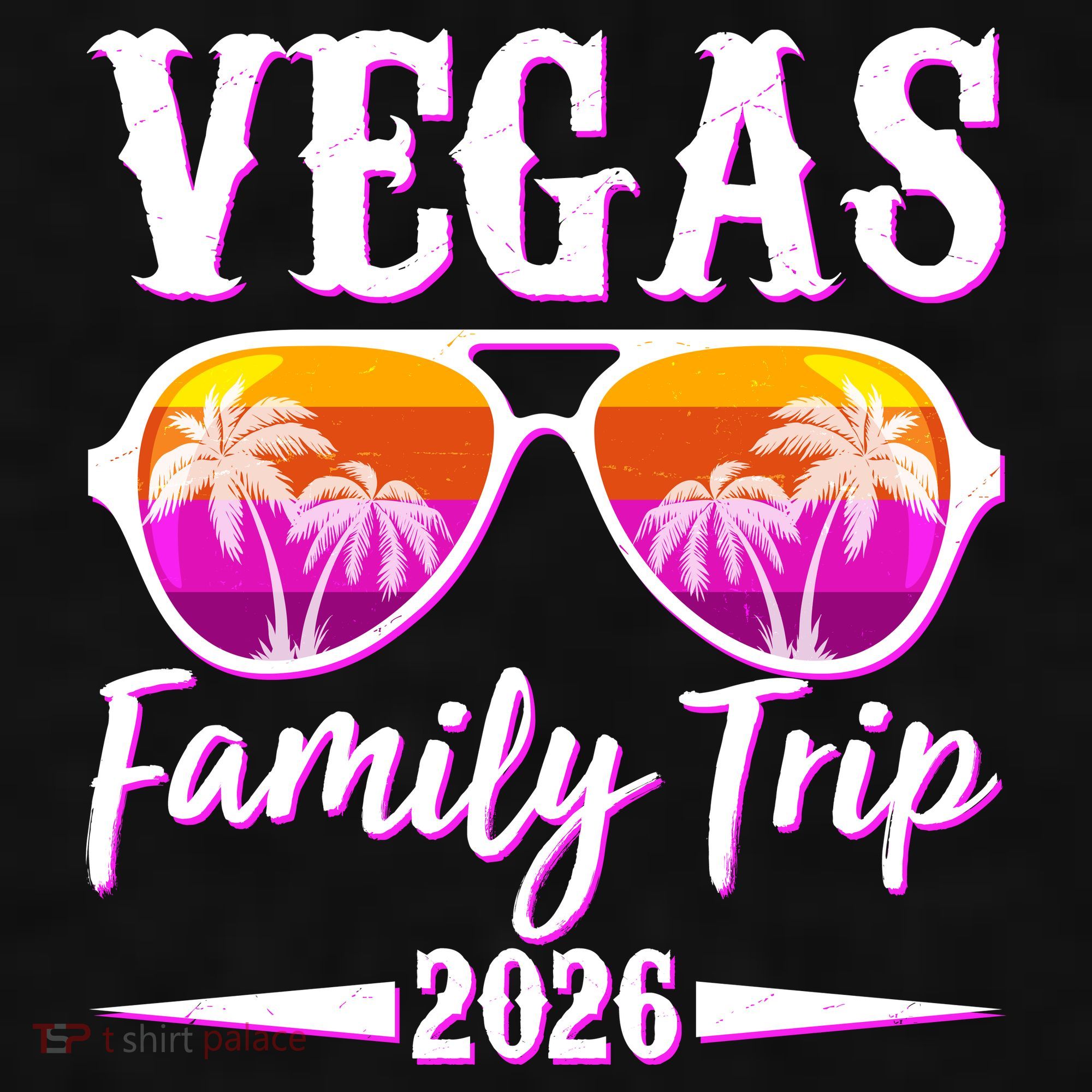Vegas Family Trip 2026 Vacation Ladies PosiCharge Tri-Blend Wicking Tank
