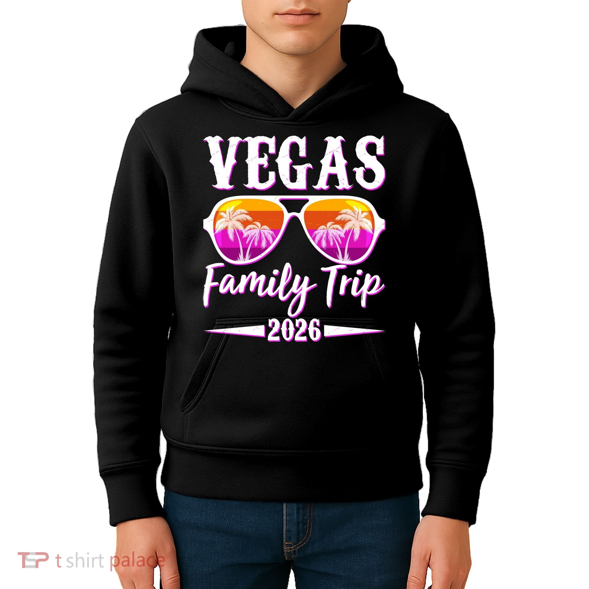 Vegas Family Trip 2026 Vacation Kids Hoodie