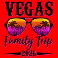 Vegas Family Trip 2026 Vacation Santa Hat thumb 1