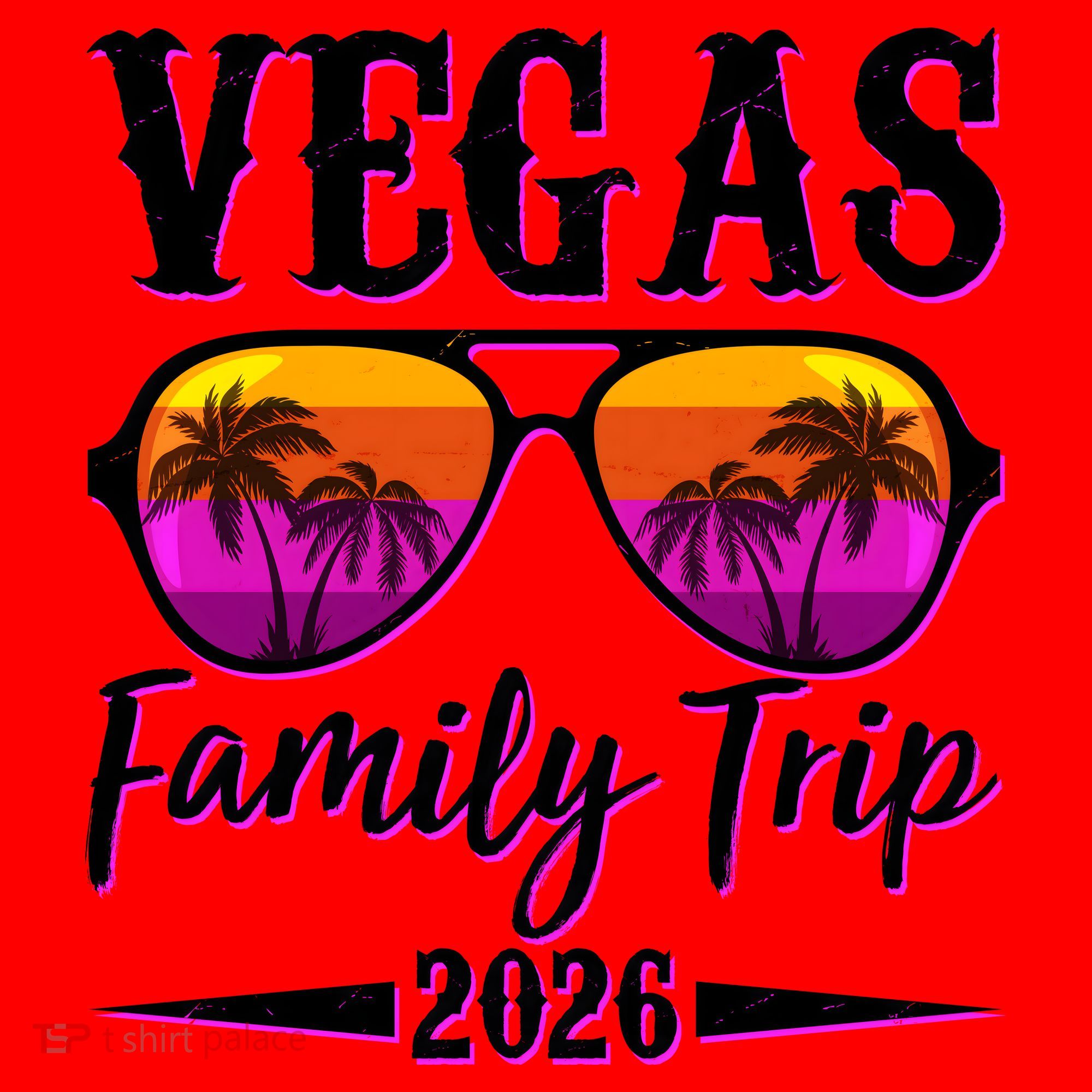 Vegas Family Trip 2026 Vacation Santa Hat