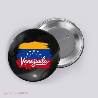 Venezuela Flag Venezuelan Button
