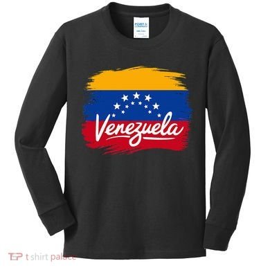 Venezuela Flag Venezuelan Kids Long Sleeve Shirt