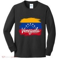 Venezuela Flag Venezuelan Kids Long Sleeve Shirt thumb 0