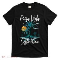 Vintage Family Vacation Costa Rica Pura Vida Beach T-Shirt thumb 0