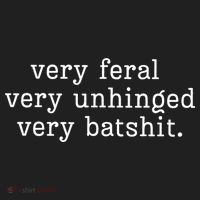 Very Feral Very Unhinged Very Batshit Women's Sweatshirt thumb 2