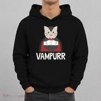 Vampurr Funny Vampire Cat Halloween Gift Hoodie thumb 0