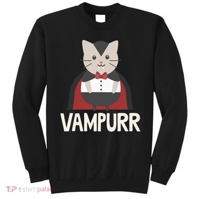 Vampurr Funny Vampire Cat Halloween Gift Sweatshirt