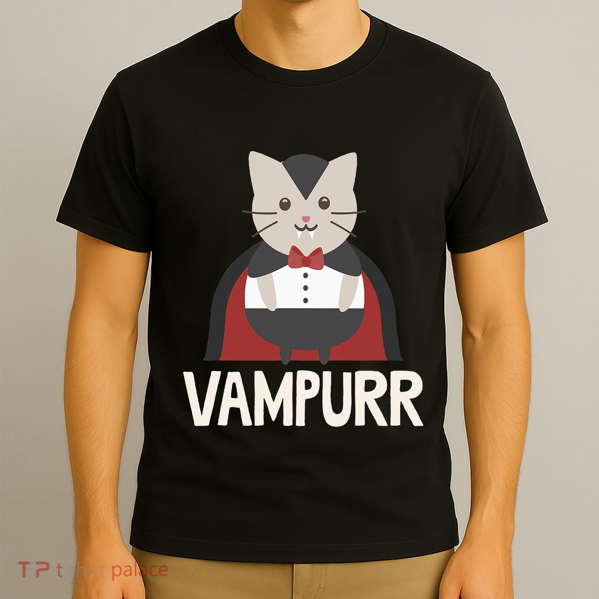 Vampurr Funny Vampire Cat Halloween Gift T-Shirt