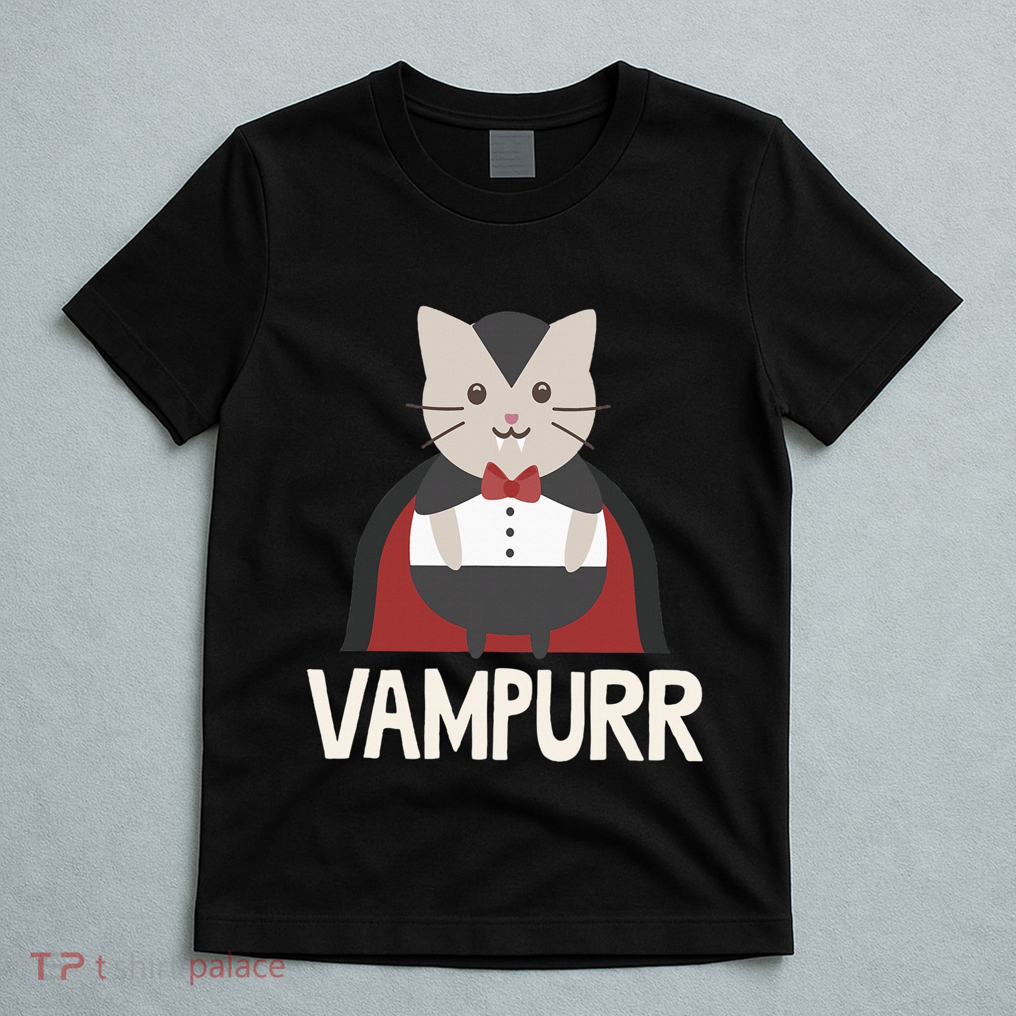 Vampurr Funny Vampire Cat Halloween Gift T-Shirt