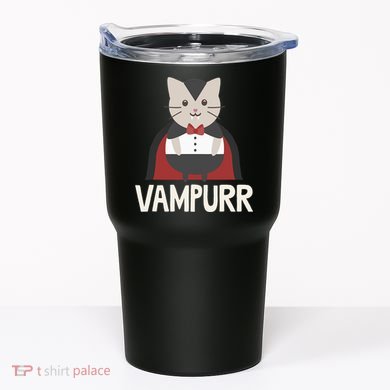 Vampurr Funny Vampire Cat Halloween Gift Tumbler