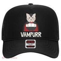 Vampurr Funny Vampire Cat Halloween Gift Hat thumb 0