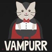 Vampurr Funny Vampire Cat Halloween Gift Kids Hoodie thumb 5