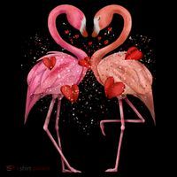 Valentine Flamingos Bucket Hat thumb 4