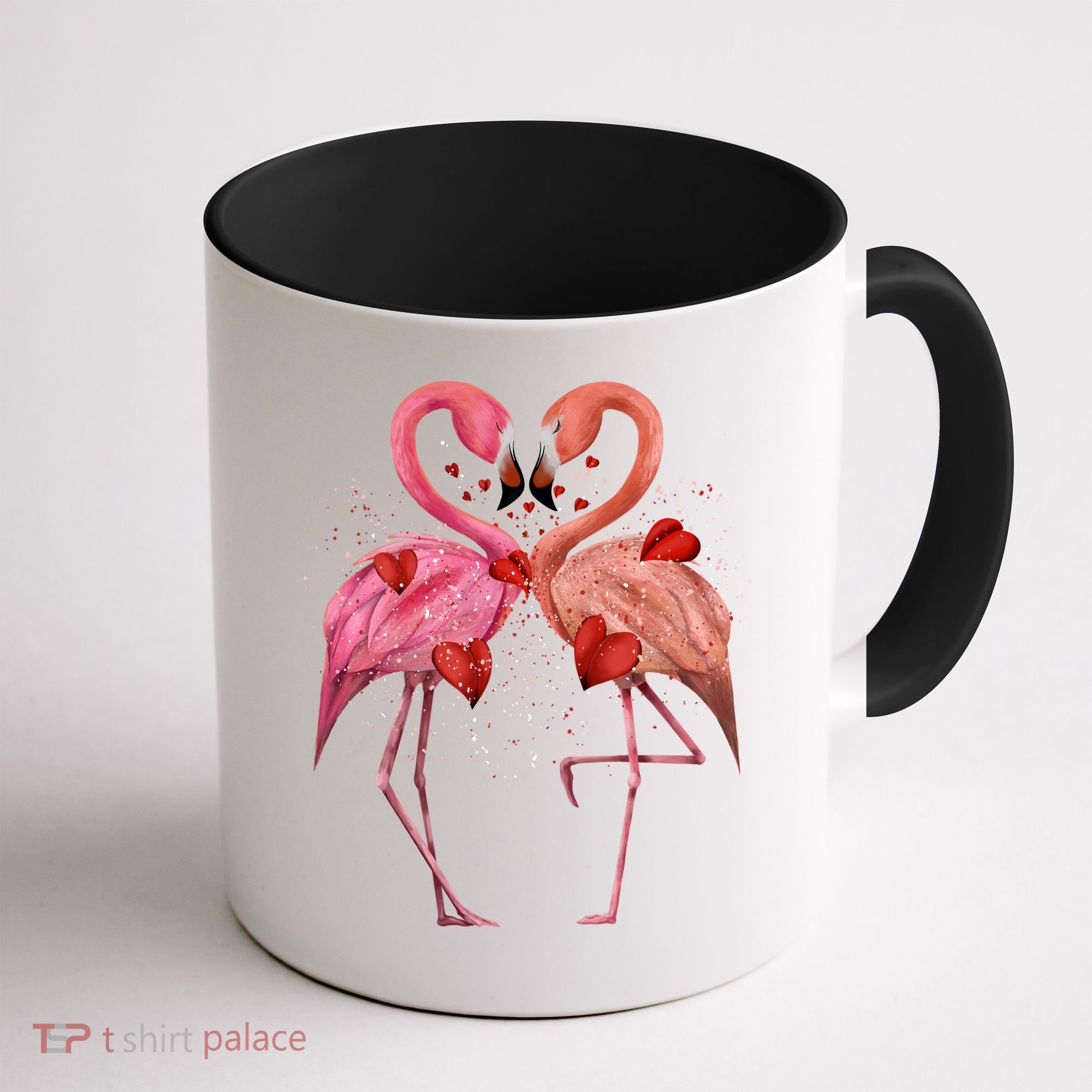 Valentine Flamingos Coffee Mug