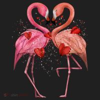 Valentine Flamingos Beanie thumb 2