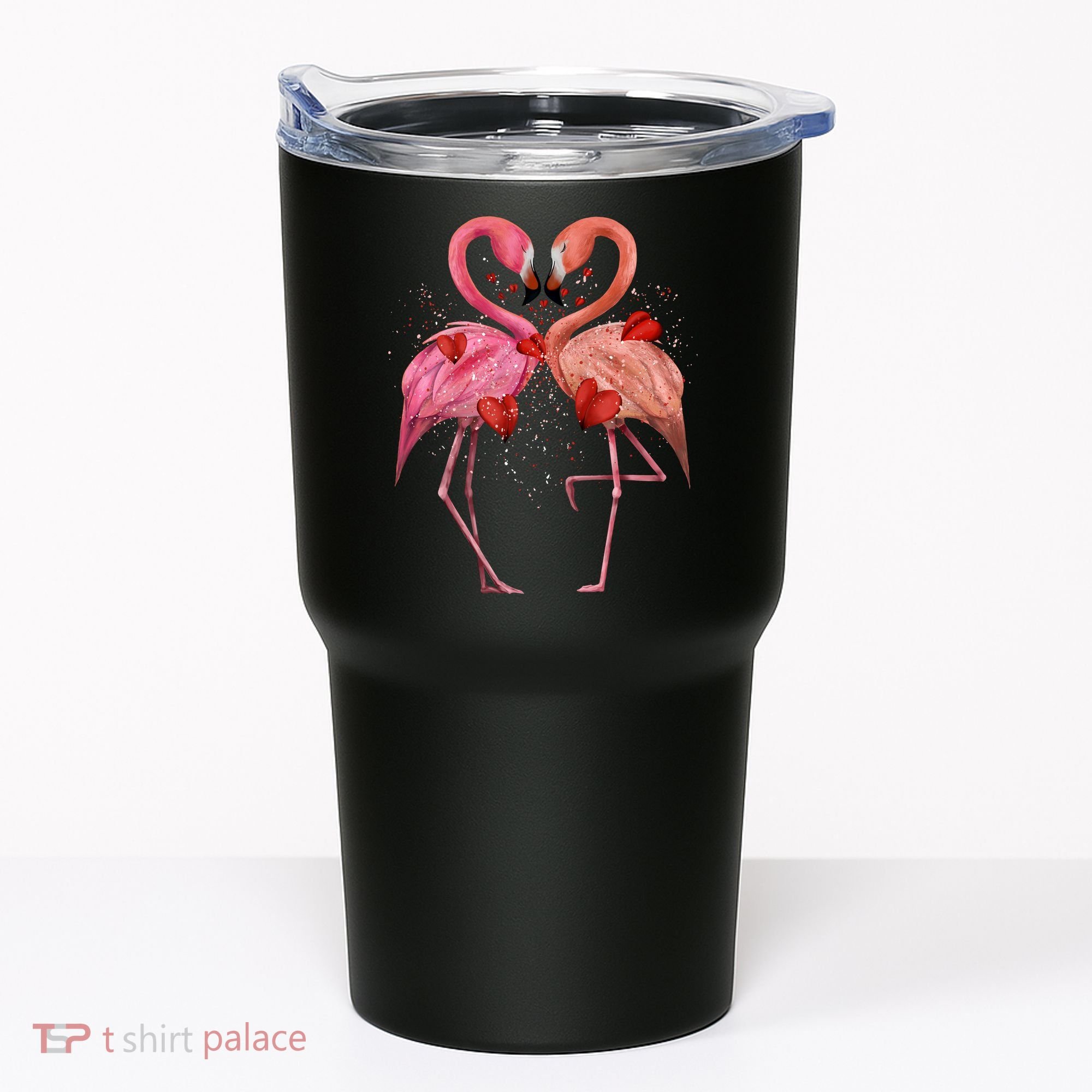 Valentine Flamingos Tumbler