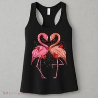 Valentine Flamingos Women's Tank Top thumb 3