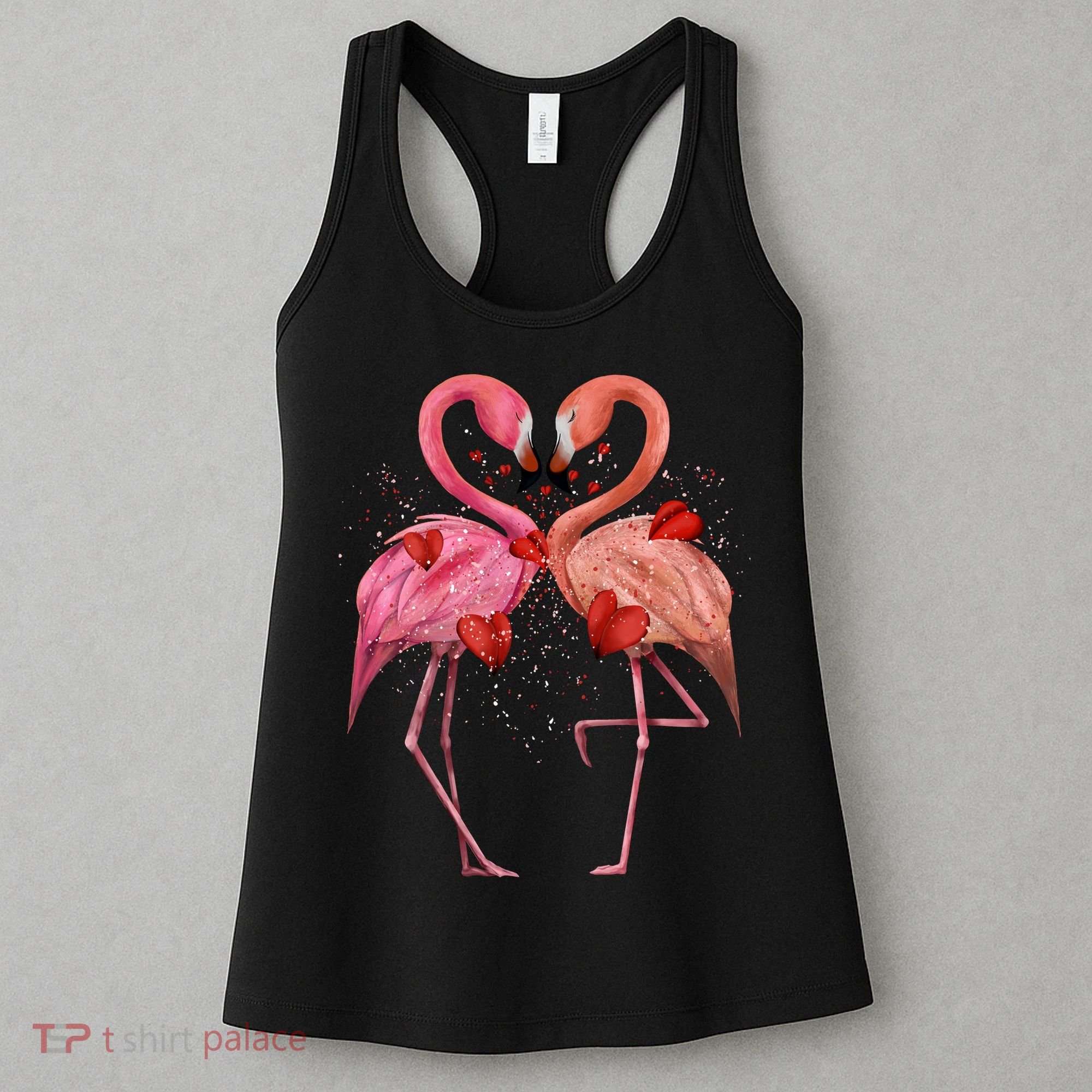 Valentine Flamingos Women's Tank Top