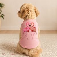 Valentine Flamingos Doggie Tank thumb 2