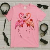 Valentine Flamingos T-Shirt thumb 5