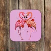 Valentine Flamingos Coaster thumb 0