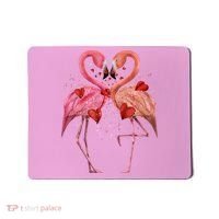 Valentine Flamingos Mousepad thumb 0