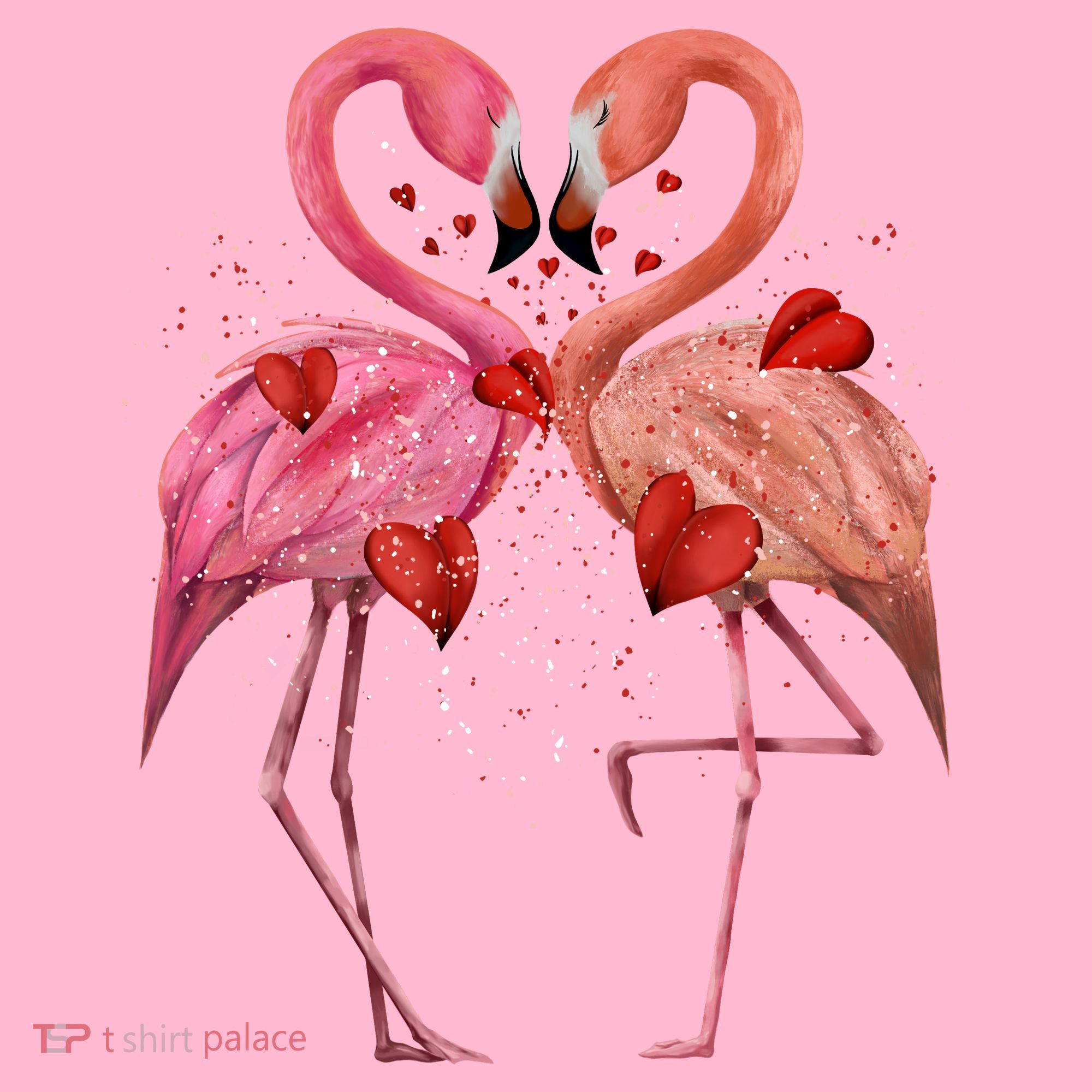 Valentine Flamingos Visor