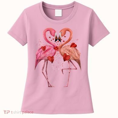 Valentine Flamingos Women's T-Shirt