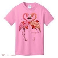 Valentine Flamingos Kids T-Shirt thumb 0