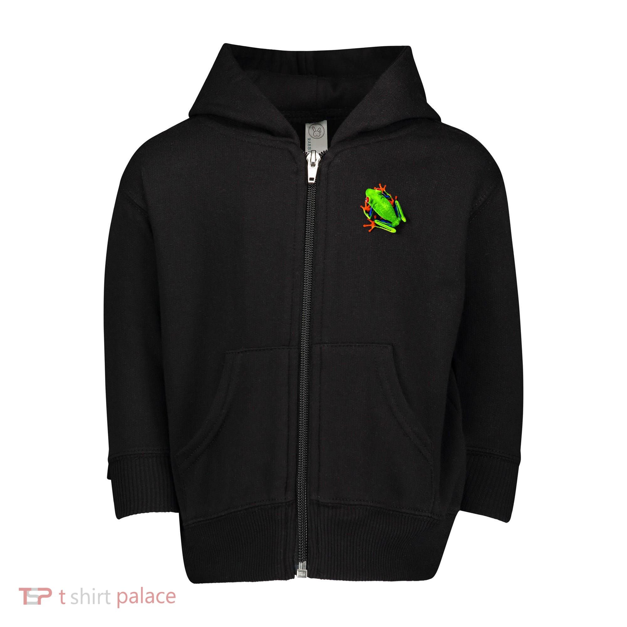 Vibrant Frog Toddler Zip Fleece Hoodie
