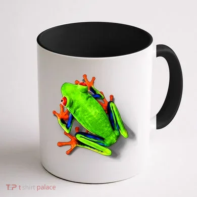 Vibrant Frog Coffee Mug back