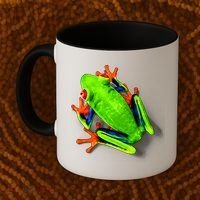 Vibrant Frog Coffee Mug thumb 2