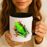 Vibrant Frog Coffee Mug thumb 3