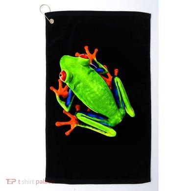 Vibrant Frog Golf Towel
