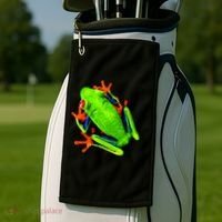 Vibrant Frog Golf Towel thumb 2