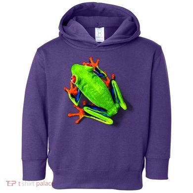 Vibrant Frog Toddler Hoodie