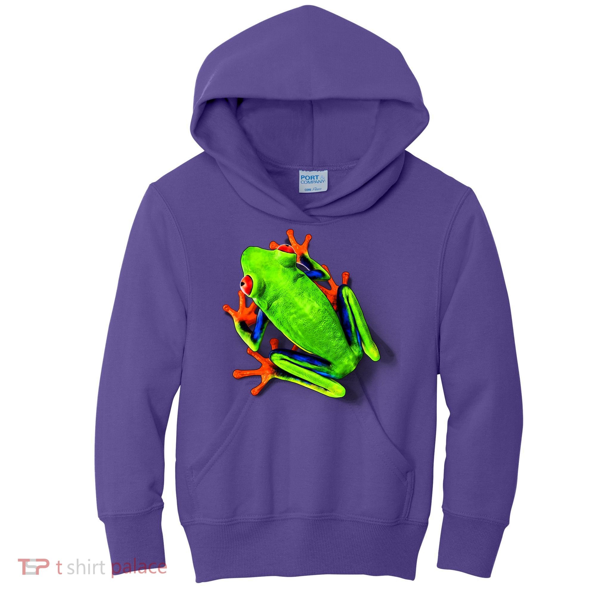 Vibrant Frog Kids Hoodie