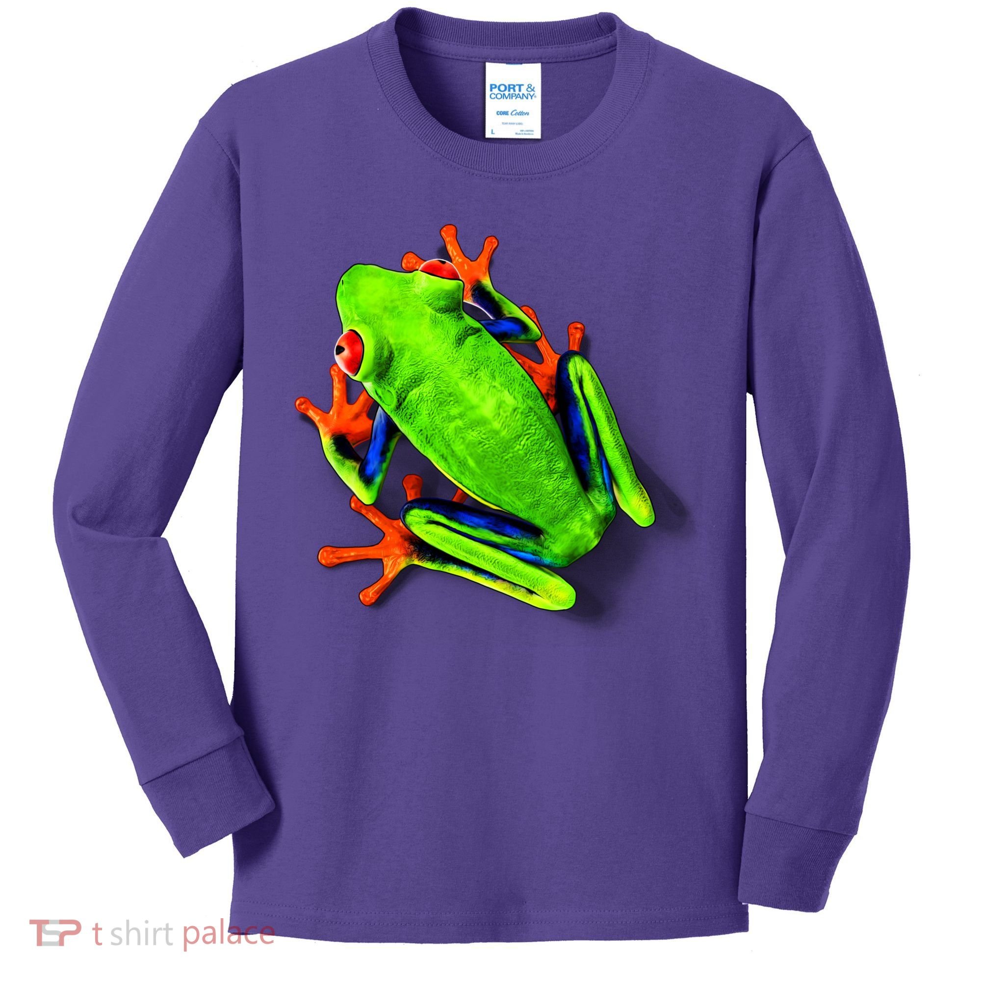 Vibrant Frog Kids Long Sleeve Shirt