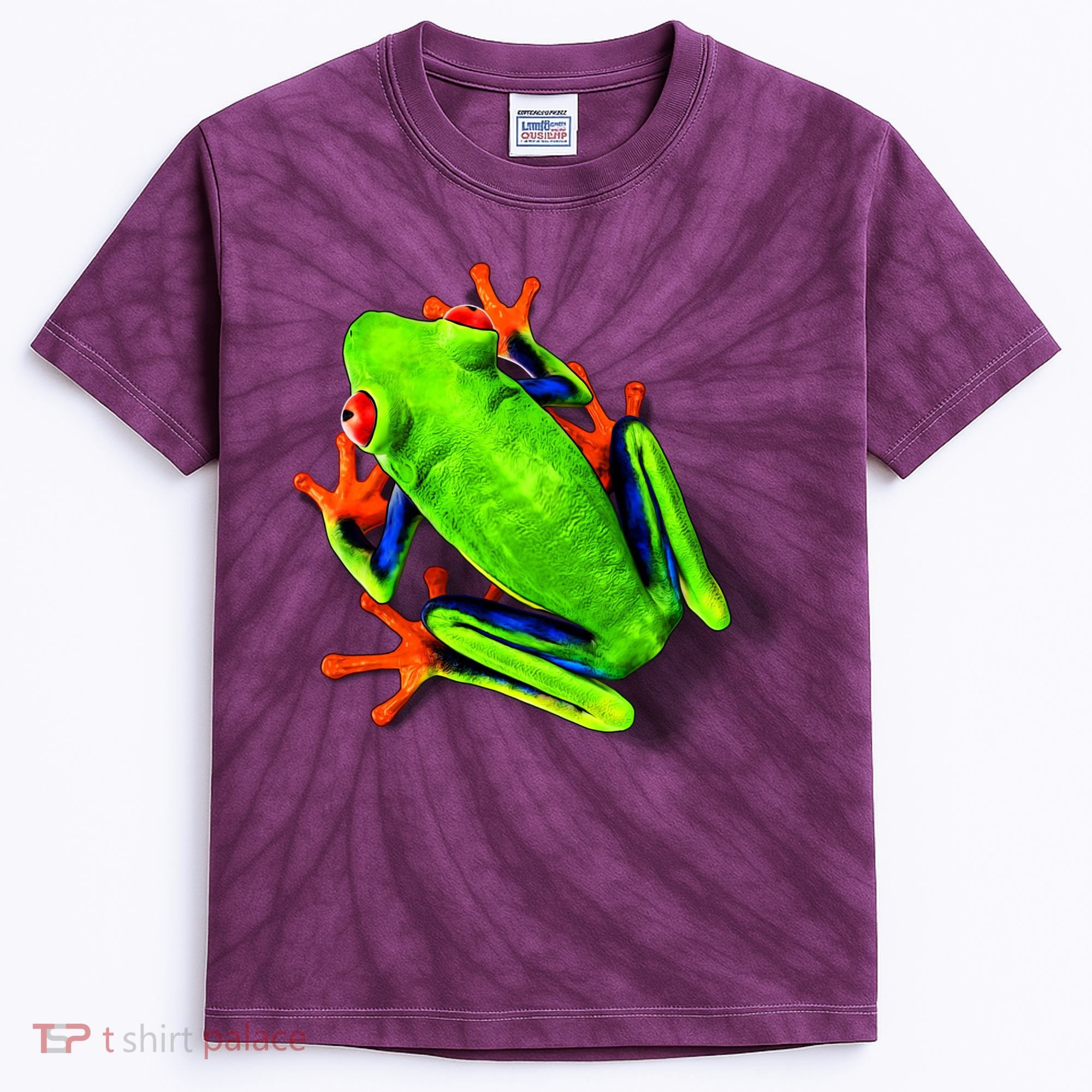 Vibrant Frog Kids Tie-Dye T-Shirt