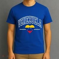 Venezuela Flag Vintage Throwback Heartbeat Gift T-Shirt thumb 3