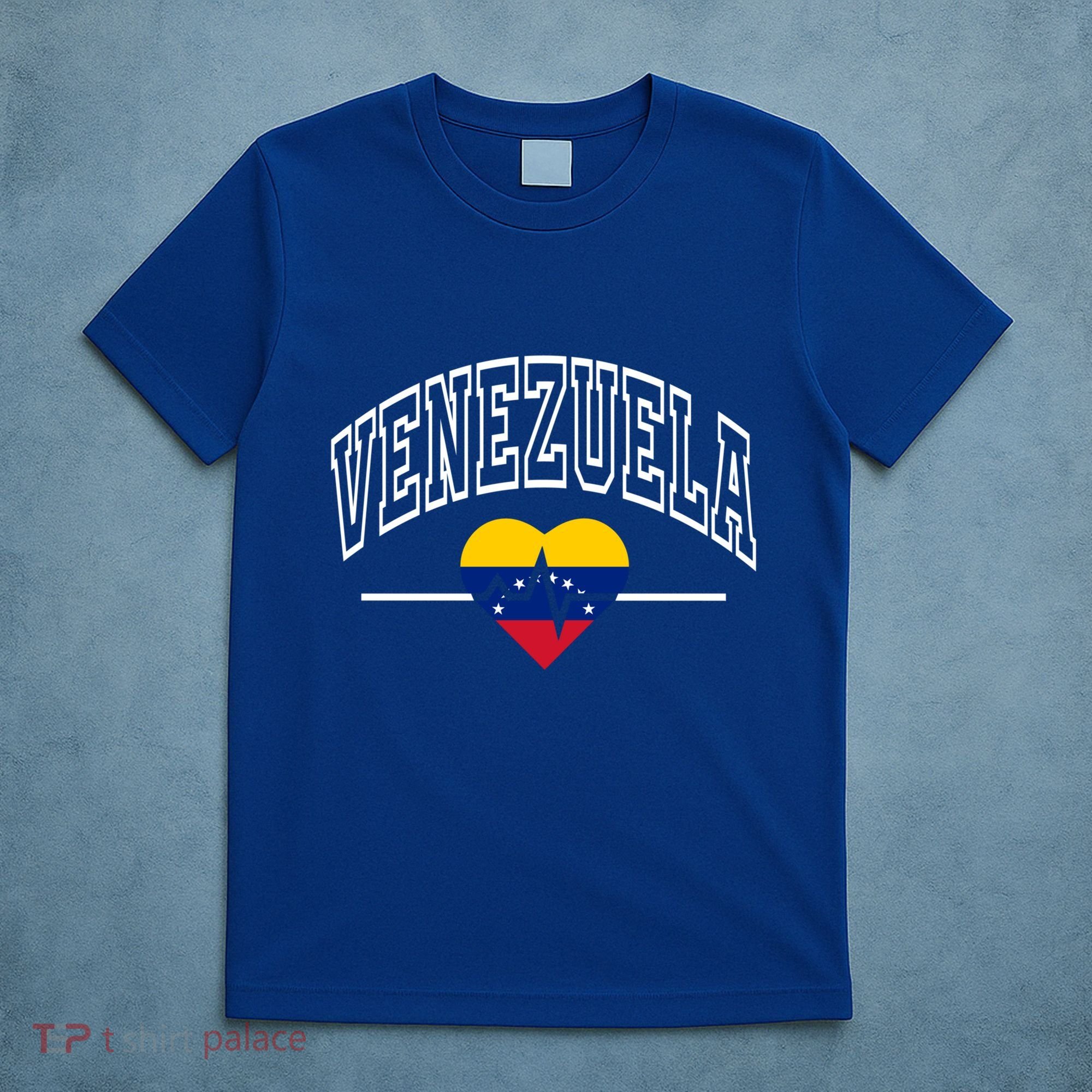 Venezuela Flag Vintage Throwback Heartbeat Gift T-Shirt