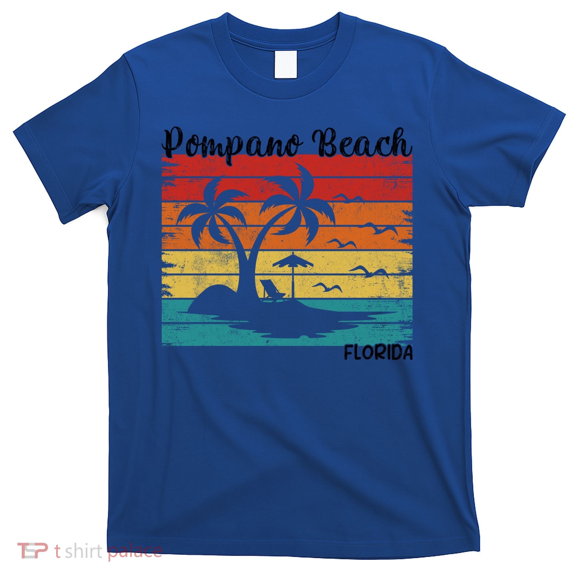 Vintage Family Vacation Florida Pompano Beach Cute Gift T-Shirt