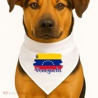 Venezuela Flag USA-Made Doggie Bandana thumb 1