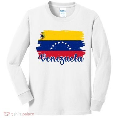 Venezuela Flag Kids Long Sleeve Shirt