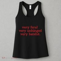 Very Feral Very Unhinged Very Batshit Women's Tank Top thumb 3