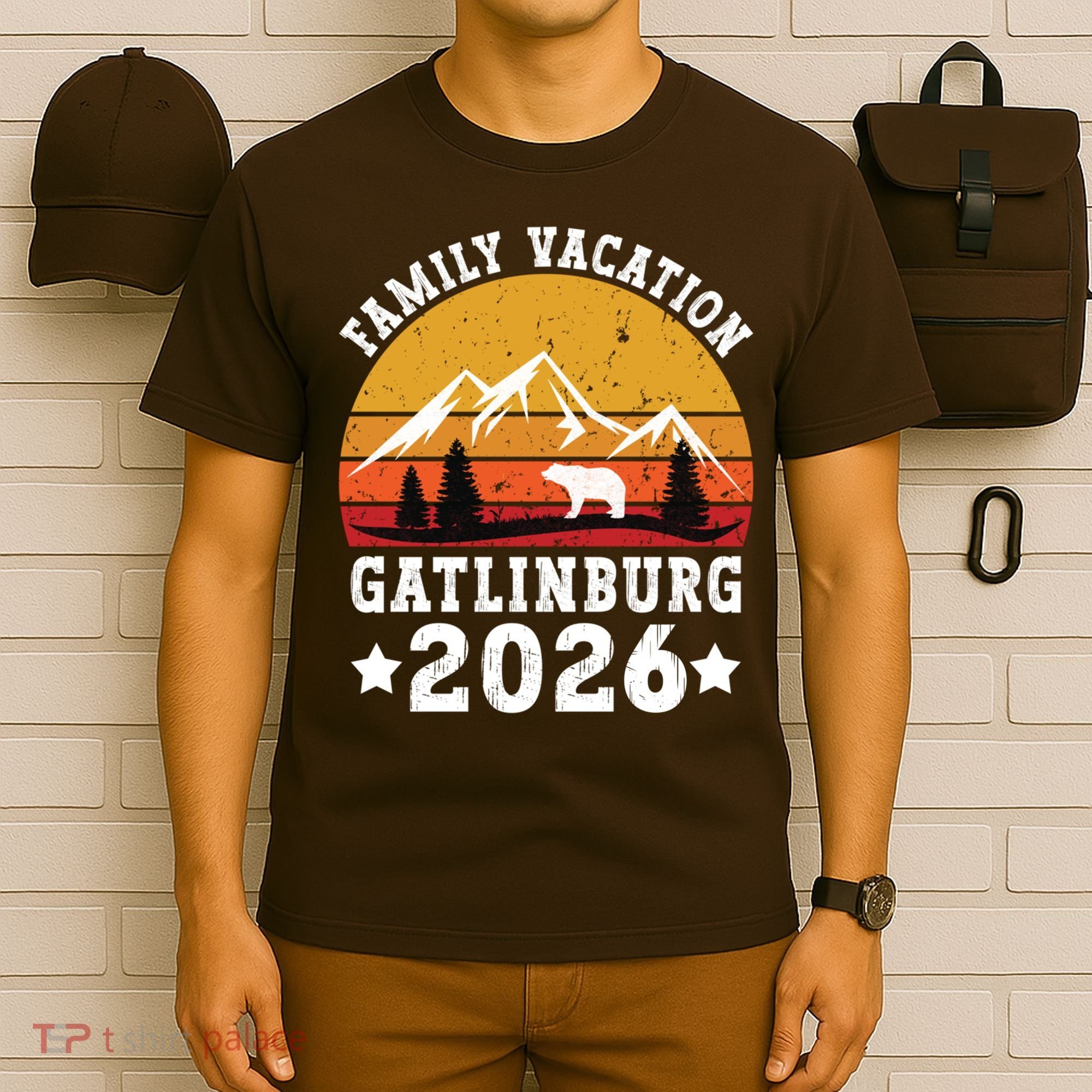 Vintage Family Vacation Gatlinburg 2026  T-Shirt